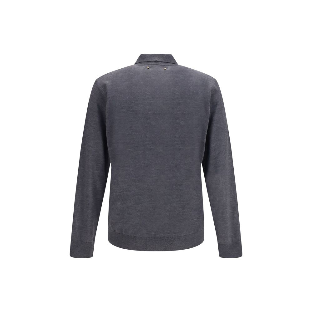 Virgin wool polo shirt