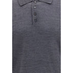 Virgin wool polo shirt