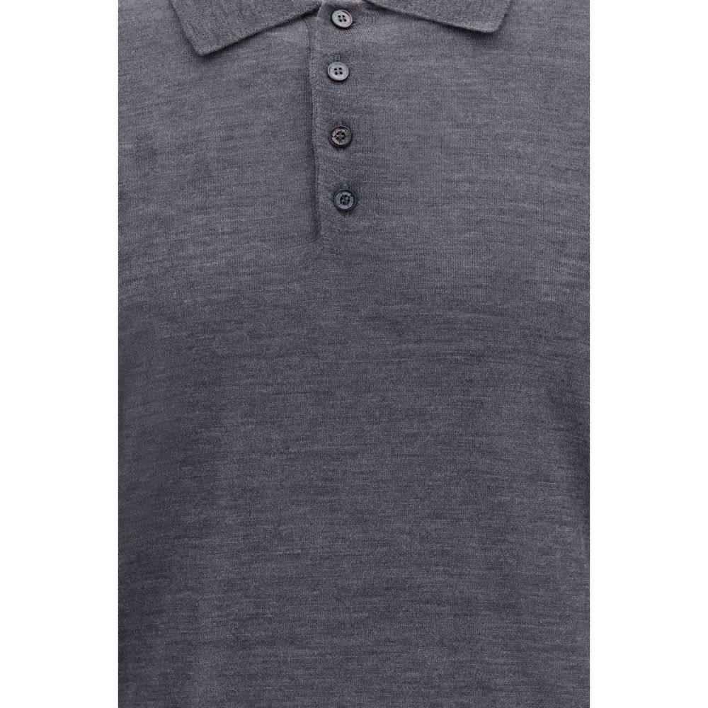 Virgin wool polo shirt