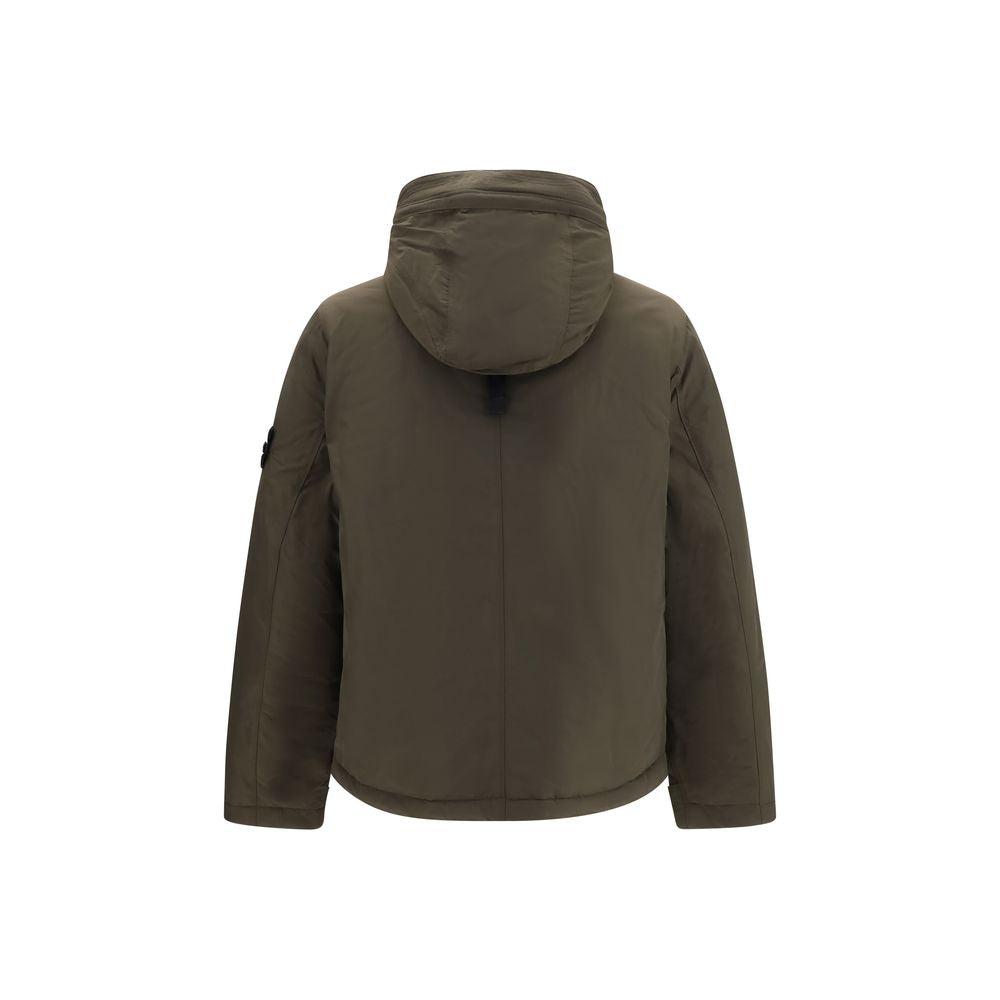 Micro-twill padded jacket