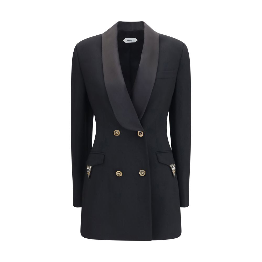 Double-breasted wool blazer