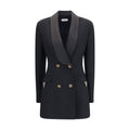 Double-breasted wool blazer