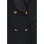 Double-breasted wool blazer