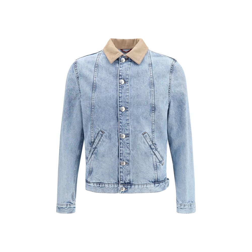 Collared denim jacket