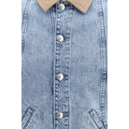 Collared denim jacket