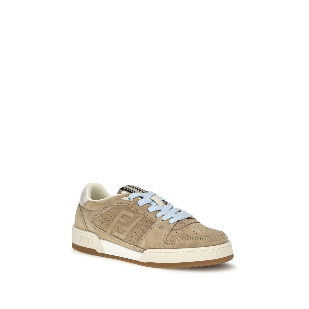 Match suede sneakers