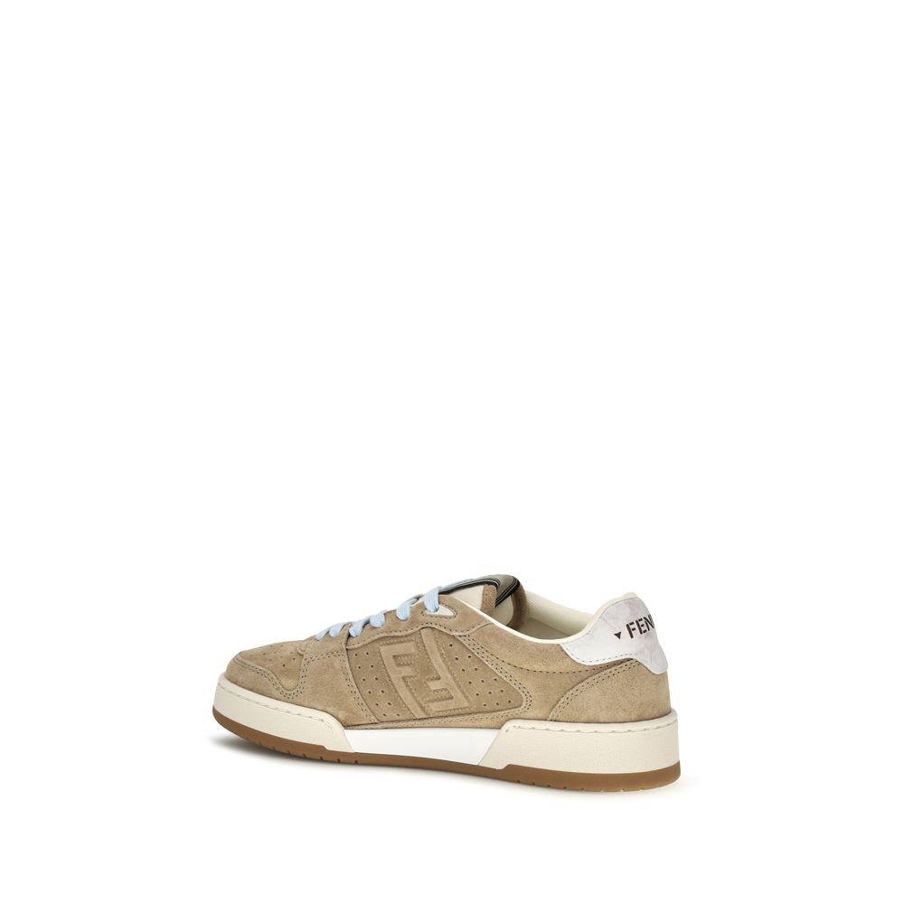 Match suede sneakers