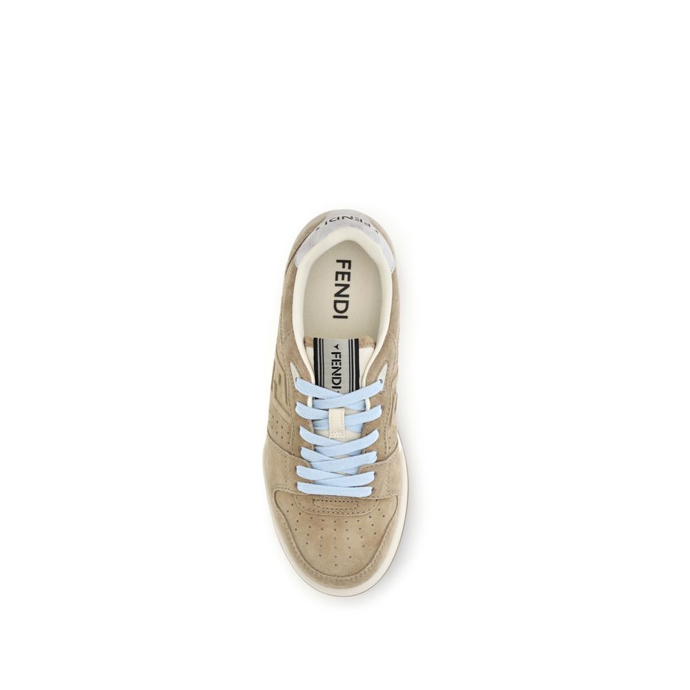 Match suede sneakers