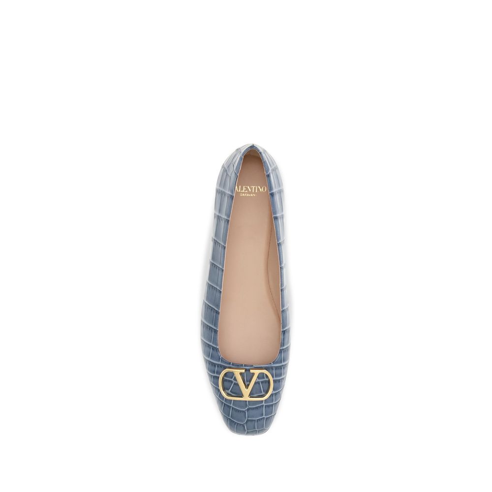 VLogo ballet flats