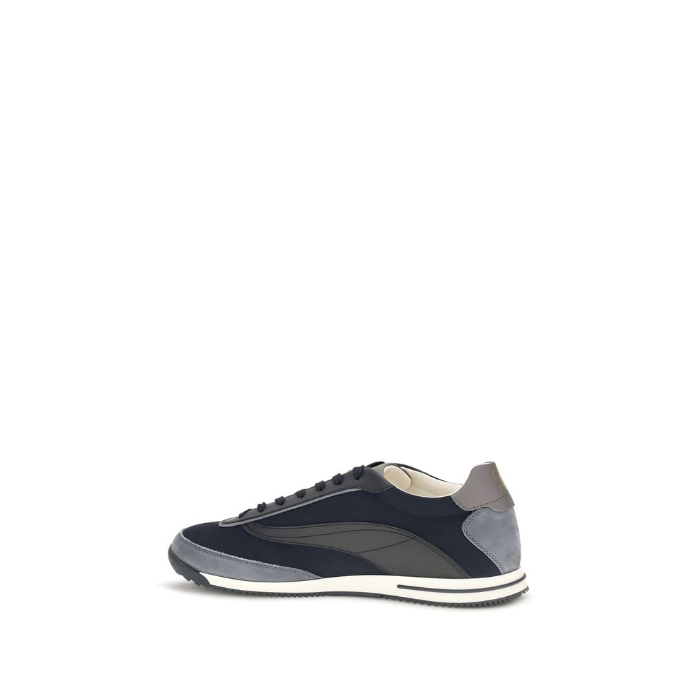 Lace-up suede sneakers