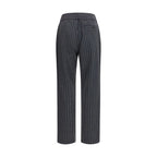 Pinstriped drawstring trousers