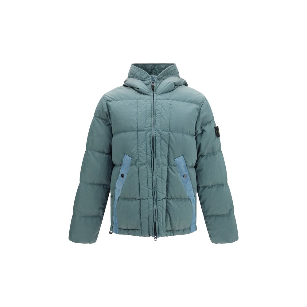 Hooded down jacket