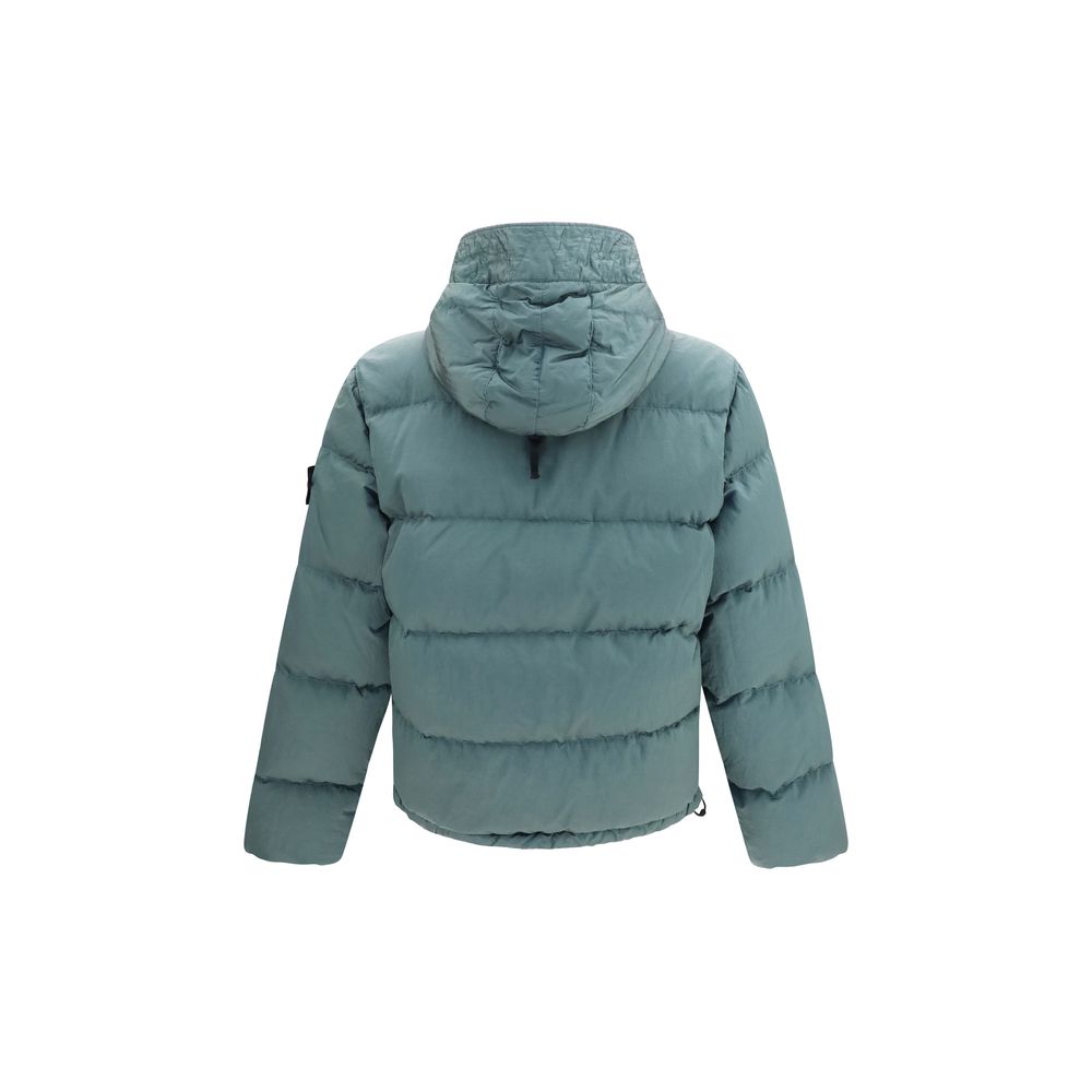 Hooded down jacket