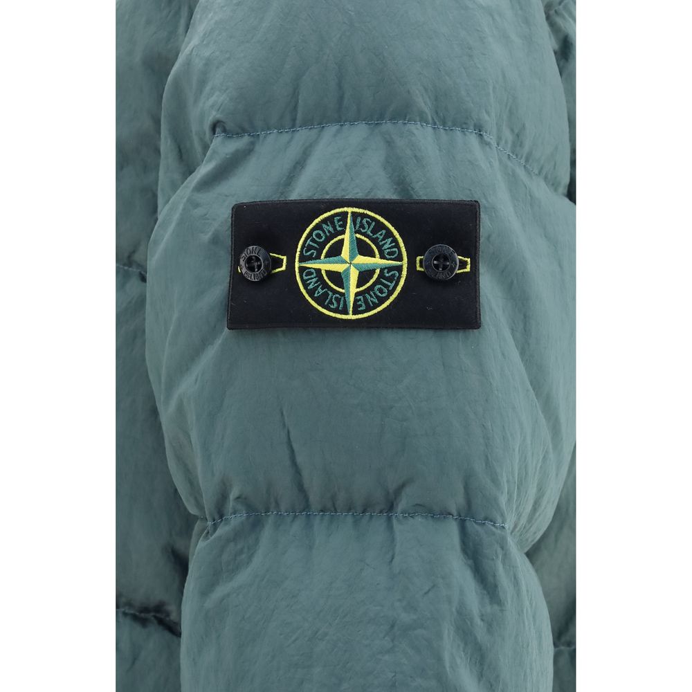 Hooded down jacket