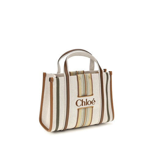 Small Woody Loop canvas tote
