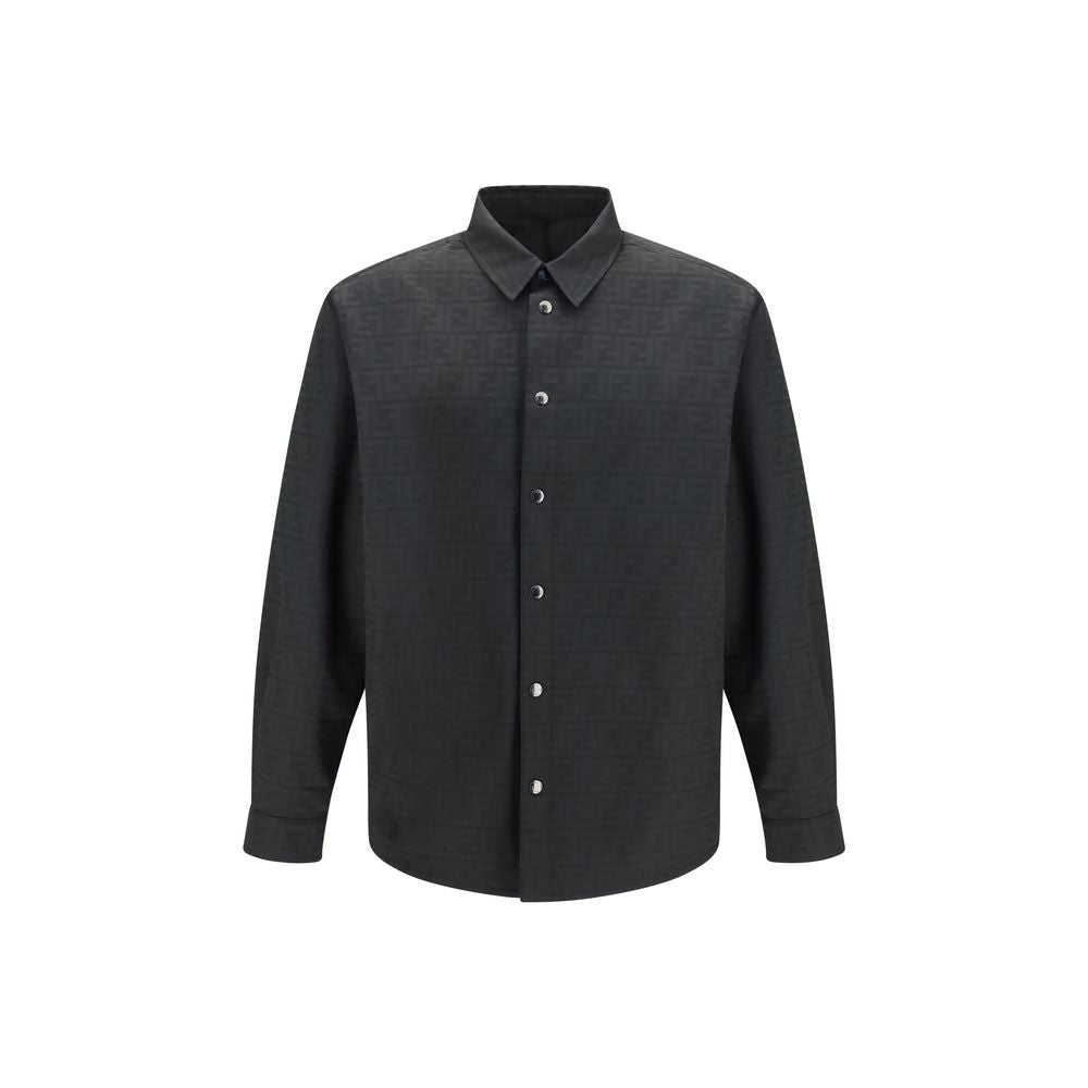 Shirt in FF-motif nylon jacquard