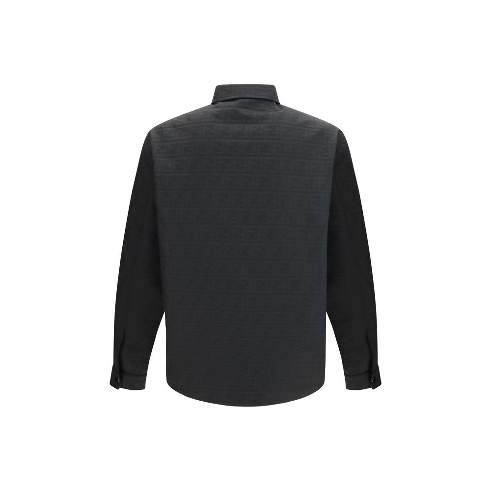 Shirt in FF-motif nylon jacquard