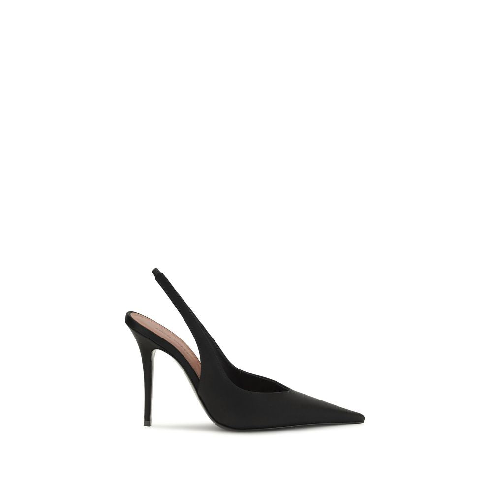 Décolleté slingback Anok in raso di seta