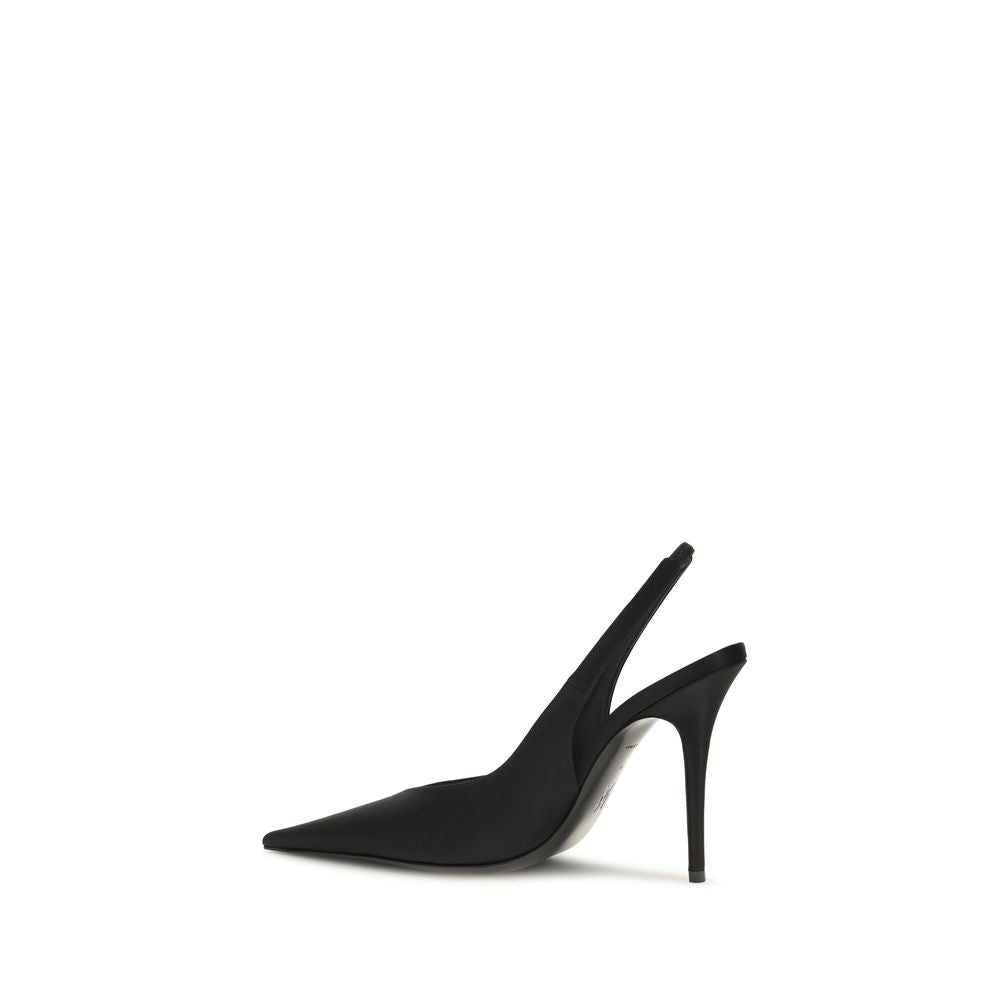 Décolleté slingback Anok in raso di seta