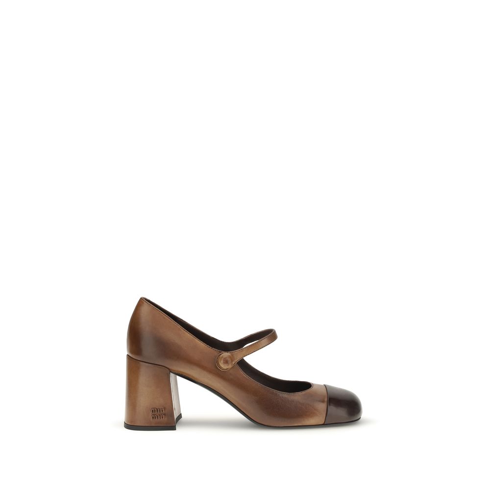 Ballerine Mary Jane in pelle