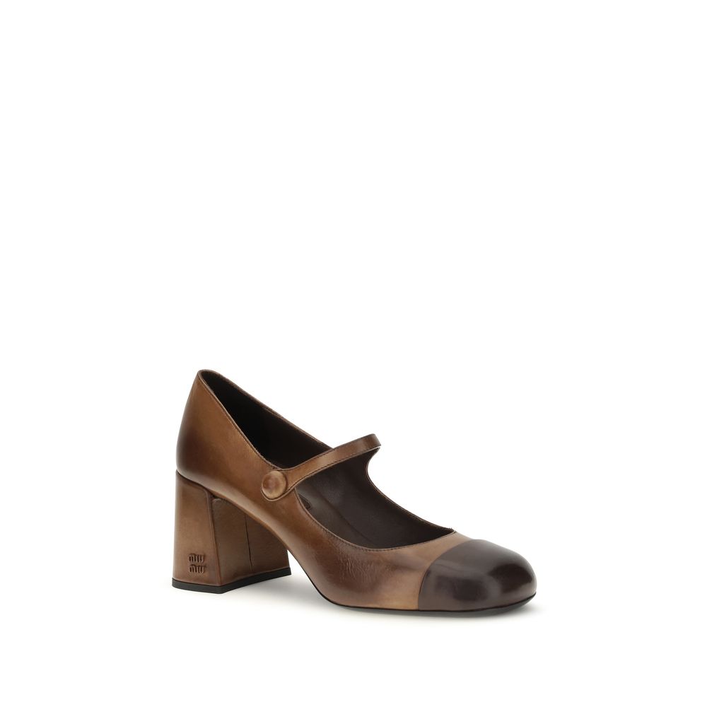Ballerine Mary Jane in pelle