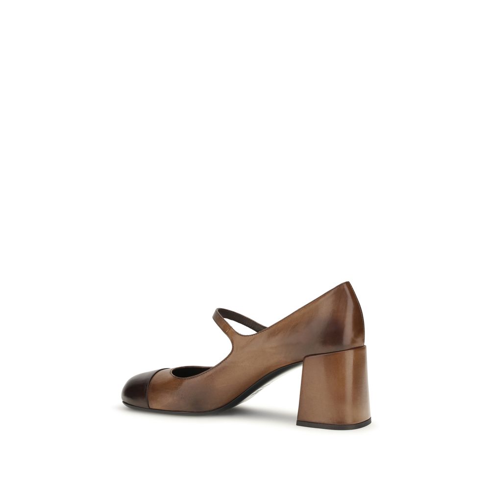 Ballerine Mary Jane in pelle