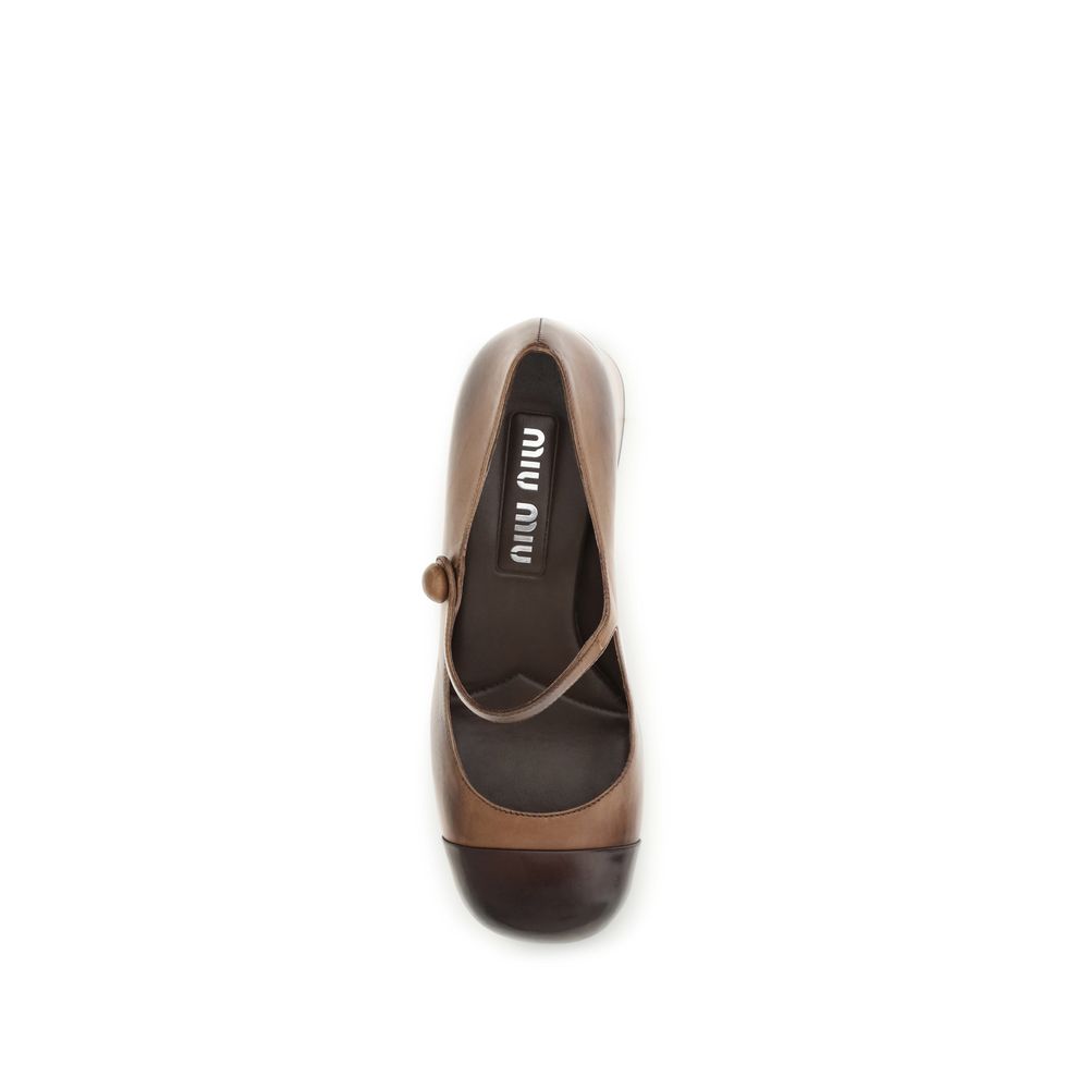 Ballerine Mary Jane in pelle