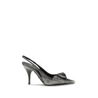 Décolletè slingback in pelle