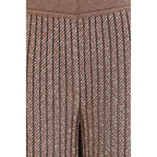 Tailored trousers in lamé viscose