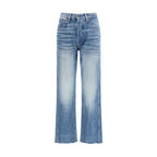 Jeans Cigarette in denim lavato