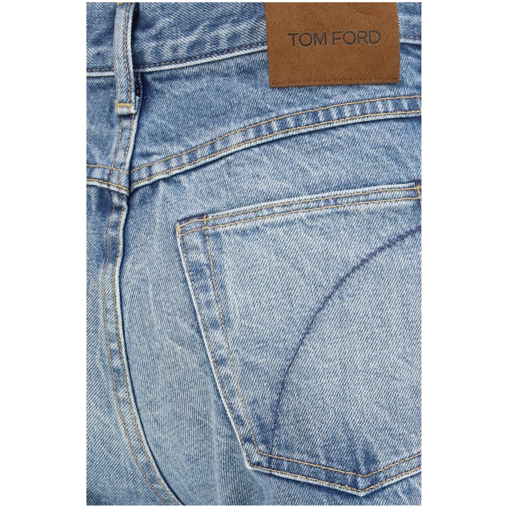 Jeans Cigarette in denim lavato