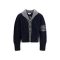 Merino wool 65 hooded cardigan
