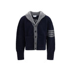 Merino wool 65 hooded cardigan