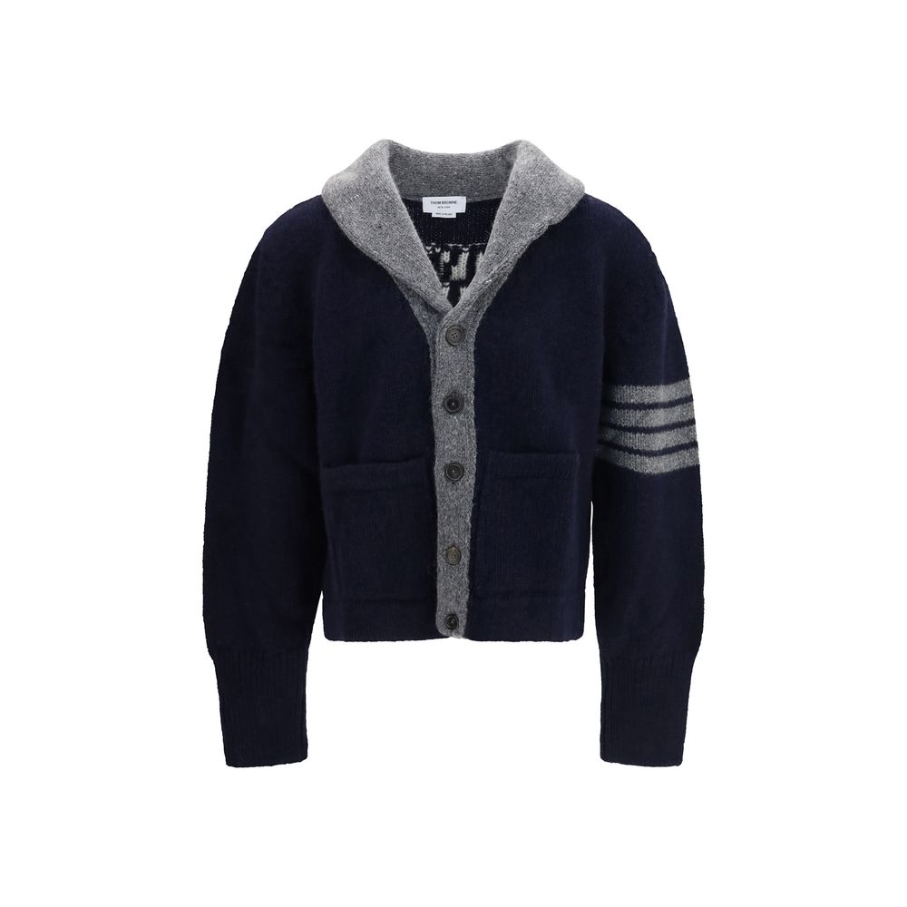 Merino wool 65 hooded cardigan