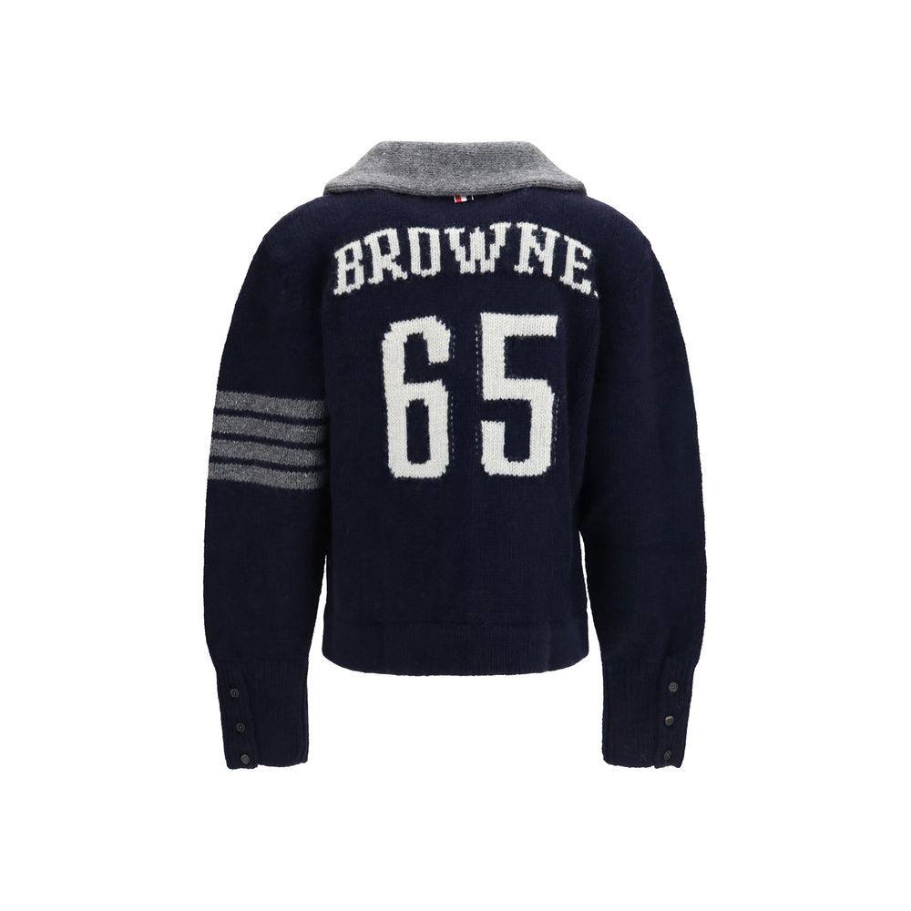 Merino wool 65 hooded cardigan