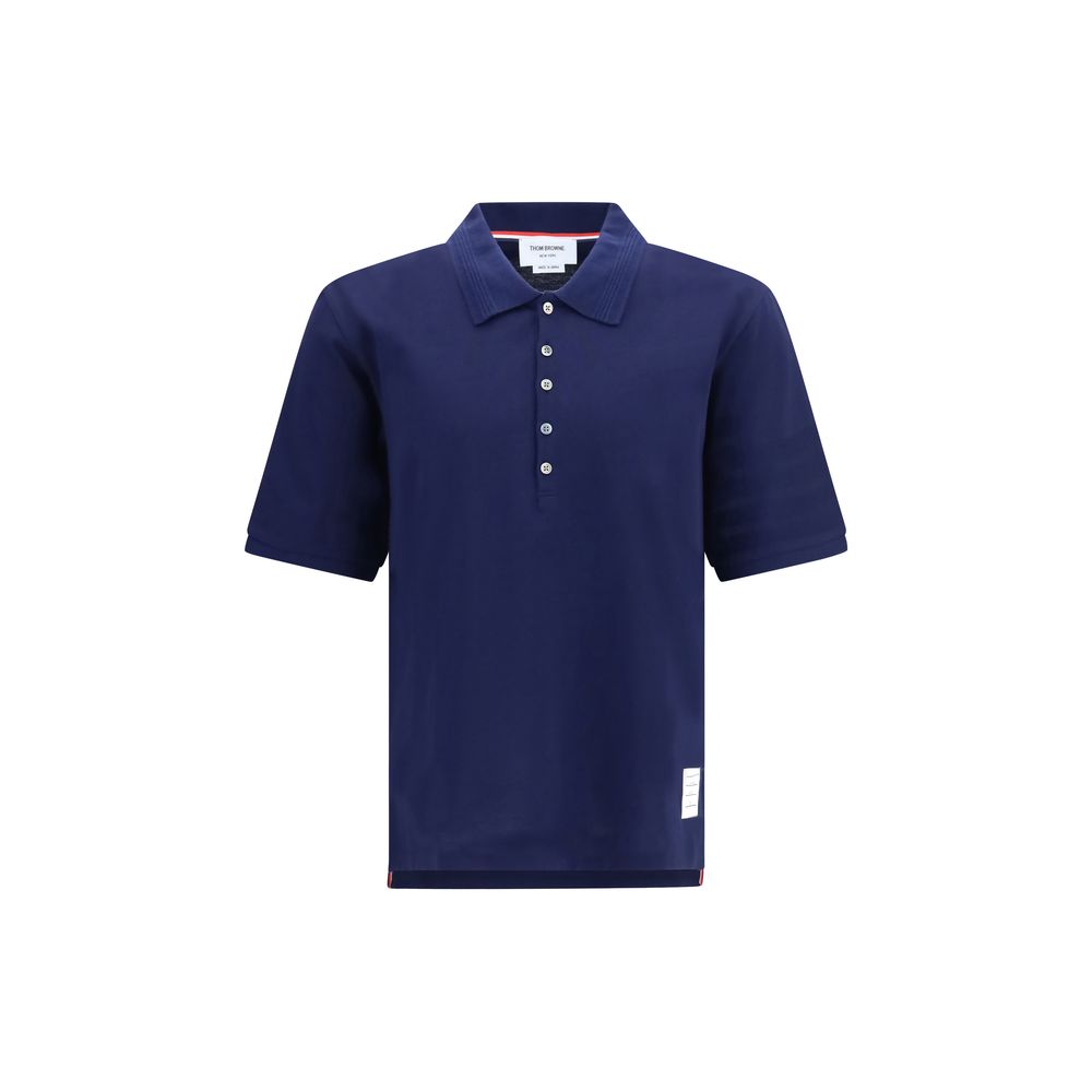 4-Bar cotton jersey polo shirt