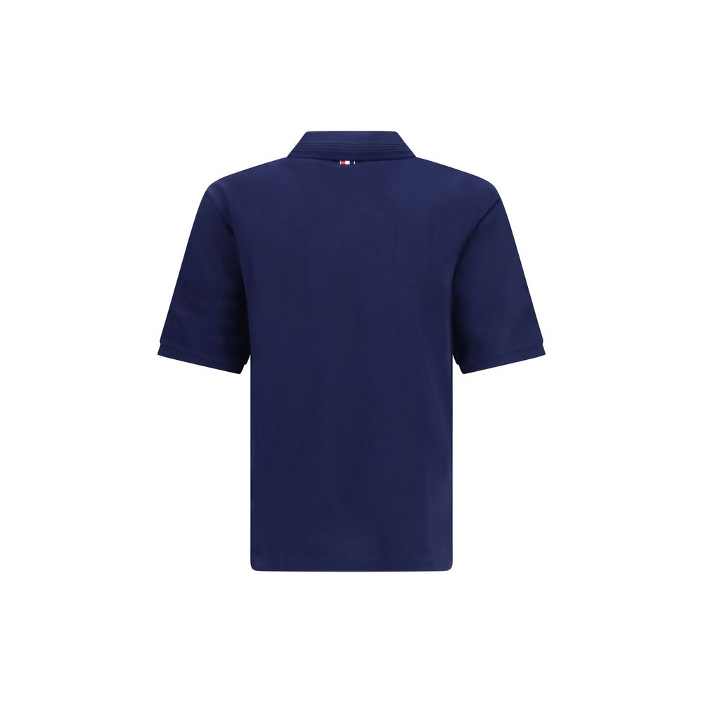 4-Bar cotton jersey polo shirt