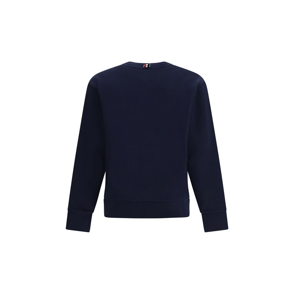Felpa girocollo color-block in cotone con dettaglio 4-Bar