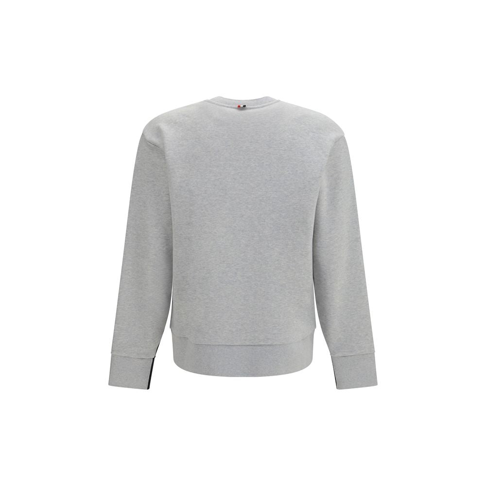 Felpa girocollo color-block in cotone con dettaglio 4-Bar