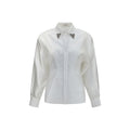 Shirt embroidered cotton poplin