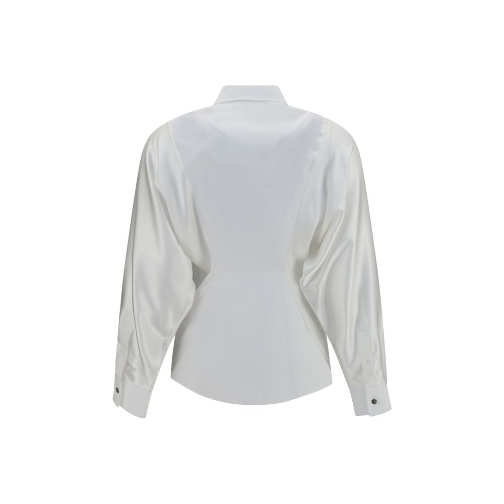 Shirt embroidered cotton poplin