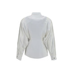 Shirt embroidered cotton poplin