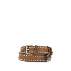Cintura in suede con borchie