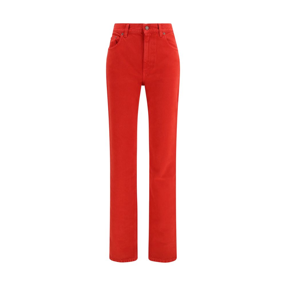 Cotton denim trousers