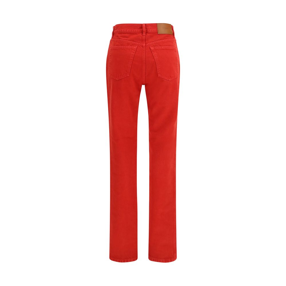 Cotton denim trousers