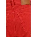 Cotton denim trousers