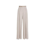 Pantaloni in twill di lana elasticizzato
