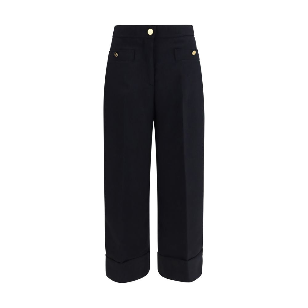 Pantaloni sartoriali in tessuto hopsack