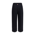 Pantaloni sartoriali in tessuto hopsack