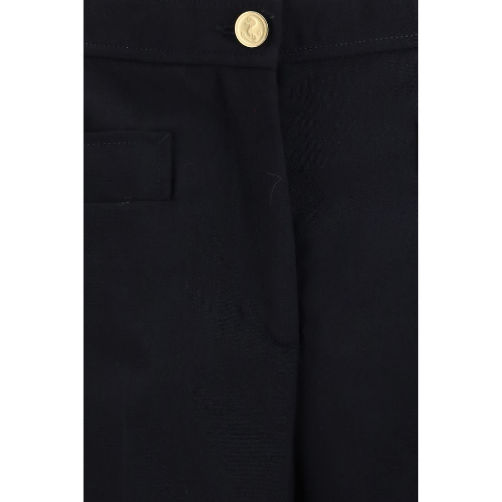 Pantaloni sartoriali in tessuto hopsack